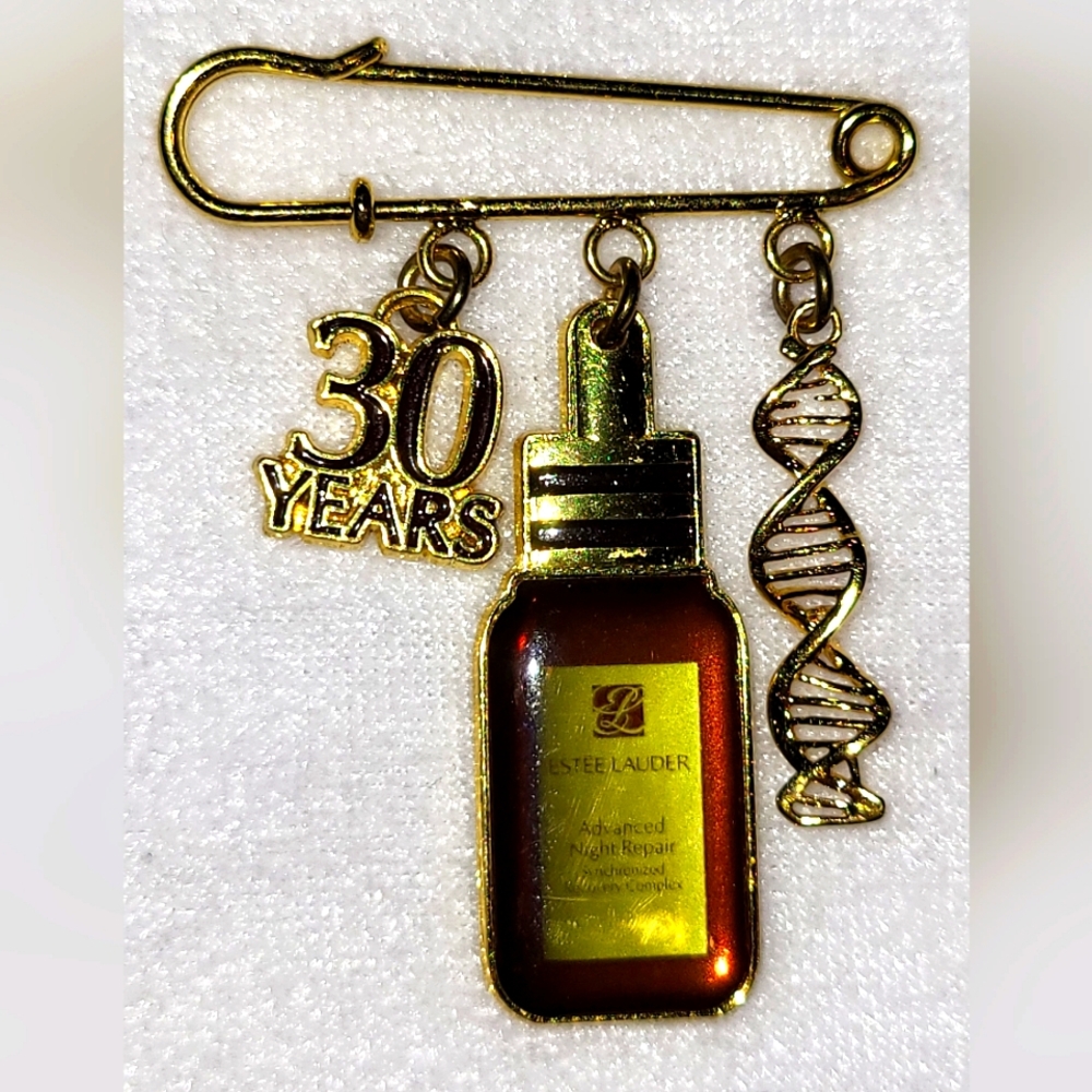 Estee Lauder 30 Year Pin for Blazer / Jacket or  Blouse